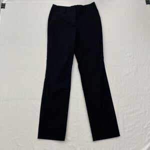 Boden Black Straight Leg Trouser Pants Cotton Blend Stretch Womens 2R